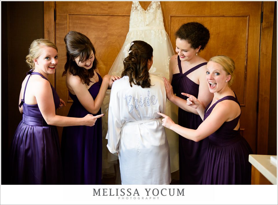 bridesmaids getting ready-wedding