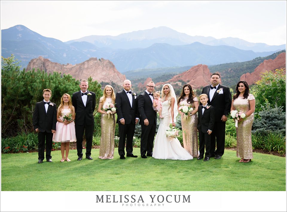 garden of the gods club resort wedding mountain view