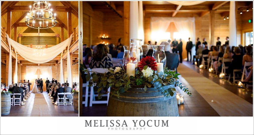 flying horse ranch barn ceremony