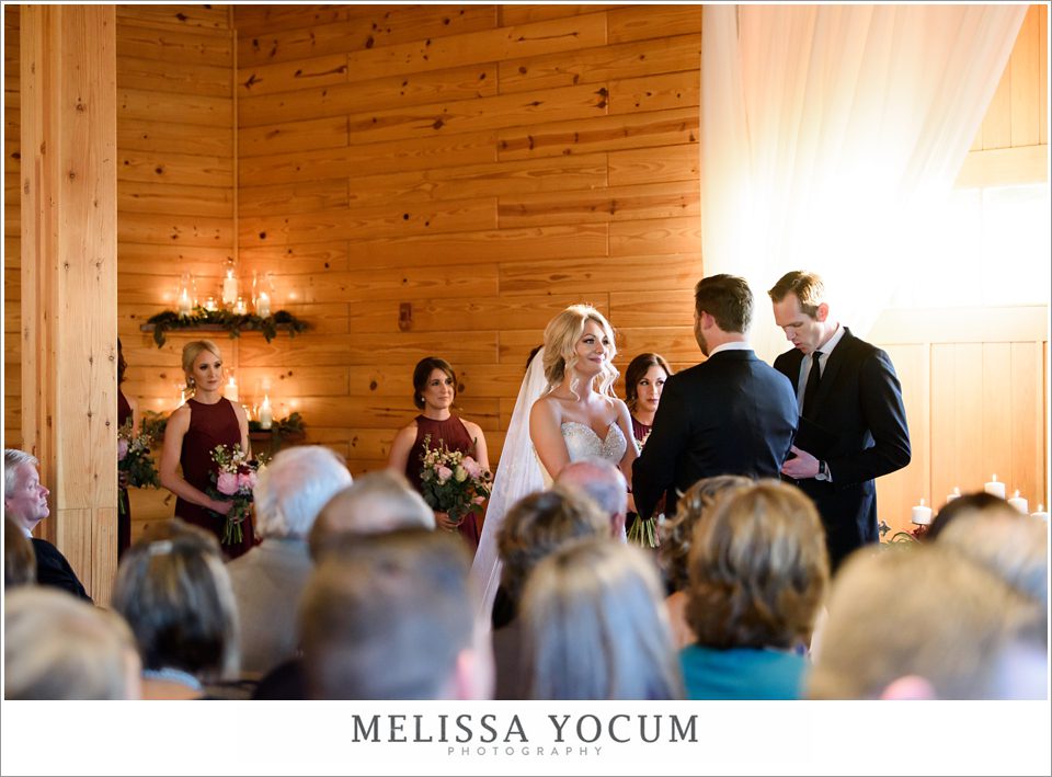 flying horse ranch bride during ceremony